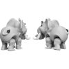 Elephant Couple Figurine Set – Articulated 3D Printed Elephants with Expressive Faces – Cute Desktop Companion Duo, Shelf Decor, or Collectible Gift for Adults – 3D Printed in Canada — 3D Printed Collectible by 3DCentral