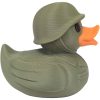 Green Army Man Duck Figurine – Military Mashup — 3D Printed Ducks by 3DCentral