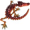 Articulated Skeleton Crocodile Rainbow – Spooky Decor — 3D Printed Articulated Figurines by 3DCentral