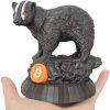 Bitcoin Laser Eyes Honeybadger – Crypto Mascot — 3D Printed Figurines by 3DCentral