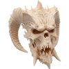 Big-Horn Demon Skull – Spiked Gothic Skull Sculpture with Twisted Horns for Dark Fantasy Decor or Horror Displays – 3D Printed in Canada — 3D Printed Collectible by 3DCentral