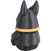 Anubis Gnome Figurine – Egyptian Mythology-Inspired Collectible Gnome with Gold Accents for Shelf or Desk Display – 3D Printed in Canada — 3D Printed Collectible by 3DCentral