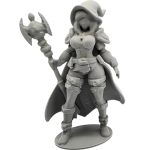 Fantasy Sorceress Figurine with Staff – Arcane Mage Bust