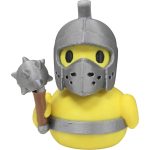 Gladiator Duck Figurine with Mace – Funny Collectible Desk Toy for Adults, Medieval Warrior Rubber Duck Decor, Geek Gift for Office or Shelf Display