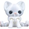 Curious Cat Desk Figurine – Articulated Sitting Kitty Figure for Desk, Shelf or Decorative Display – Poseable Collectible for Teens and Adults – 3D Printed in Canada — 3D Printed Collectible by 3DCentral
