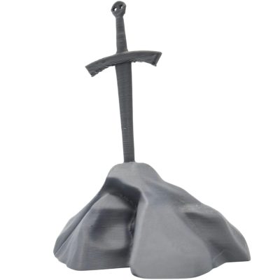 Sword in The Stone Miniature – Fantasy Diorama Prop for Tabletop RPGs, Display Shelves & Legendary Terrain Builds – 3D Printed in Canada — 3D Printed Collectible by 3DCentral
