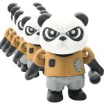 Poor Grumpy Panda Articulated Figurines (Pack of 5)