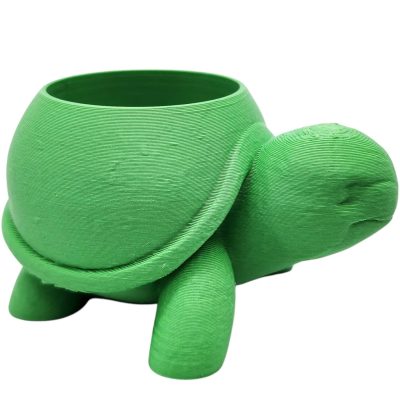 Rounded Turtle Succulent Planter – 3D Printed Minimalist Tortoise Pot for Small Plants, Herbs, or Desk Décor – 3D Printed in Canada — 3D Printed Collectible by 3DCentral