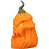 Pumpgrin Tall Pumpkin Figurine – Creepy Halloween Jack-o'-Lantern with Twisted Stem & Fierce Expression – Gothic Tabletop & Mantle Décor – 3D Printed in Canada — 3D Printed Collectible by 3DCentral