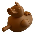 Corn Dog Duck Desktop Figurine – Cute Decorative Collectible Companion for Teens & Adults – Whimsical Animal-Inspired Decorative Display Sculpture