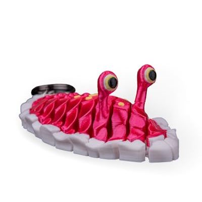 Doug the Sea Slug Articulated Fidget Keychain – Bright Ocean Oddity for Teens & Adults – 3D Printed in Canada — 3D Printed Collectible by 3DCentral