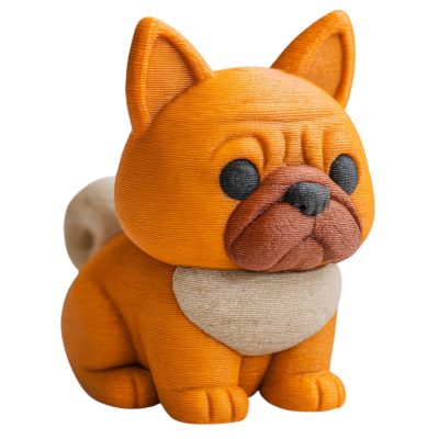 Pug Fox Figurine – Cute Fox-Pug Hybrid Animal Sculpture for Desk or Shelf Display – Adorable Kawaii Animal Decor for Teens & Adults – 3D Printed in Canada — 3D Printed Collectible by 3DCentral