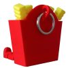 Collectible Fries Buddy – Cute Articulated French Fry Desk Figurine Keychain with Swinging Legs for Teens & Adults – Great Desk Buddy, Gift, or Stress Reliever – 3D Printed in Canada — 3D Printed Collectible by 3DCentral