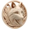 Fox Relief Sculpture Wall Art – Round Woodland Animal Décor with Intricate Detail – 3D Printed in Canada — 3D Printed Collectible by 3DCentral