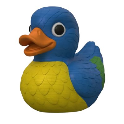 Colorful Macaw Duck Figurine – Decorative 3D Printed Bird Sculpture for Desk, Shelf, or Gift Display – Fun Tropical Décor for Teens & Adults – 3D Printed in Canada — 3D Printed Collectible by 3DCentral