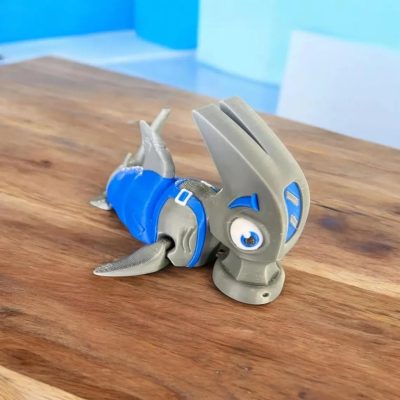 Articulated Hammerhead Shark Figurine – Fun 3D Printed Desk Toy – Interactive Collectible for Teens & Adults – 3D Printed in Canada — 3D Printed Collectible by 3DCentral