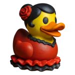 Flamenco Duck Figurine – Spanish Dancer-Inspired Rubber Duck Collectible, Fun Shelf Decor for Adults & Teens