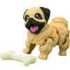 Articulated Pekingese Dog Figurine with Doghouse – Poseable Pup Collectible for Desk, Gift for Dog Lovers, Decorative Display Decor Piece – 3D Printed in Canada — 3D Printed Collectible by 3DCentral