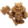 The Barbarian Owl Figurine – Muscular Fantasy Owl & Fur Armor – Mythic Owls Collection – Paintable Tabletop Miniature – 3D Printed in Canada — 3D Printed Collectible by 3DCentral