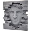 Face in the Brick Wall Sculpture – Surreal Illusion Art Piece for Home, Office, or Studio Display – 3D Printed in Canada — 3D Printed Collectible by 3DCentral