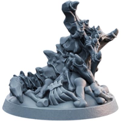 Corpse Crawler Undead Burrowing Monster Miniature for Tabletop RPGs & Wargames – Detailed Resin Dungeon Terrain & Encounter Model – 3D Printed in Canada — 3D Printed Collectible by 3DCentral