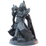 Elf Male Mage Miniature for Wargaming & Painting – Fantasy Elf Wizard Figurine