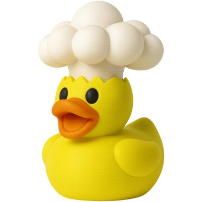 Mind-Blown Duck Figurine – Funny Rubber Duck with Cartoon Explosion Head for Desk Humor, Collectors & Gag Gifts – 3D Printed in Canada — 3D Printed Collectible by 3DCentral