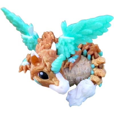Baby Alicorn Dragon Figurine – Cute Winged Unicorn Dragon Hybrid – Fantasy Collectible Desk Buddy & Gift – for Teens & Adults – 3D Printed in Canada — 3D Printed Collectible by 3DCentral