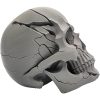 Cracked Human Skull – Gothic Skeleton Head Prop for Halloween Displays, Painting Projects, or Shelf Décor – Realistic Bone Texture – 3D Printed in Canada — 3D Printed Collectible by 3DCentral