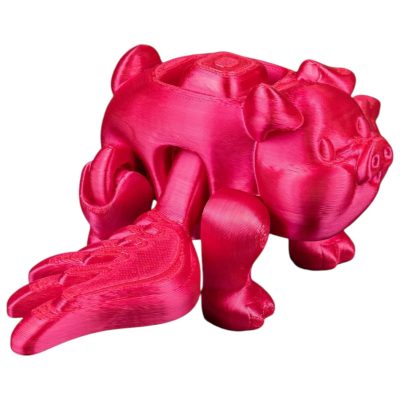 Press The Flying Pig Figurine – Articulated Desk Fidget for Teens & Adults – Whimsical Stress Relief Collectible – 3D Printed in Canada — 3D Printed Collectible by 3DCentral