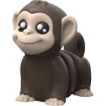 Cute Monkey Figurine with Big Eyes