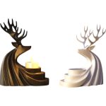 Elegant Glideform Deer Candle Holder
