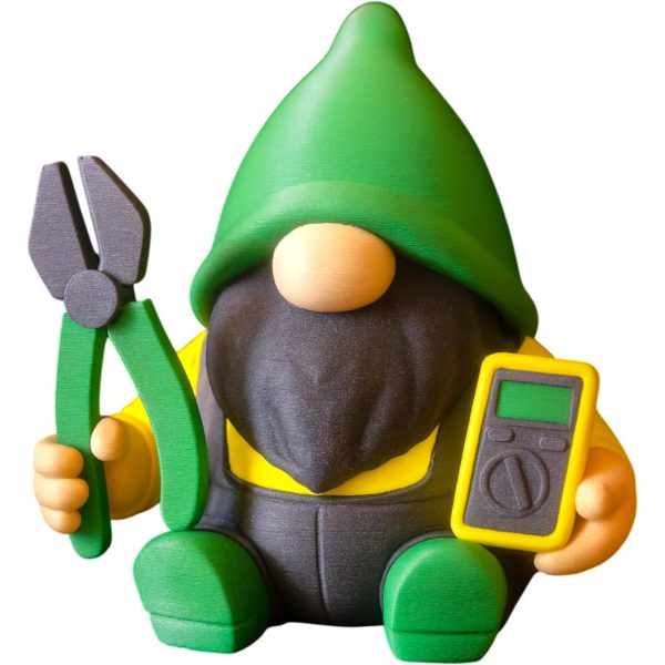 Electrician Gnome with Tools – Tech Worker Decor