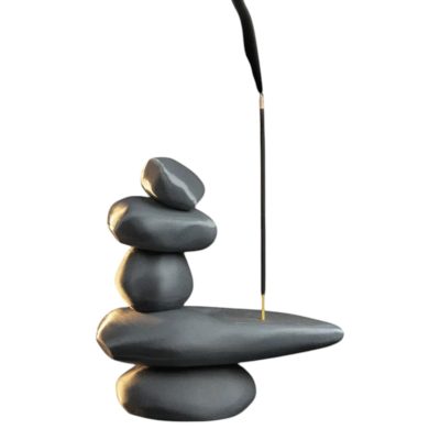 Zen Balance Incense Holder – Stacked Stone Stick Burner for Meditation, Yoga, and Relaxation – Minimalist Rock Cairn Design – 3D Printed in Canada — 3D Printed Collectible by 3DCentral