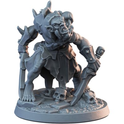 Savage Goblin Miniature – Fantasy Goblin Warrior Figurine for Tabletop RPGs & Dioramas – 3D Printed in Canada — 3D Printed Collectible by 3DCentral