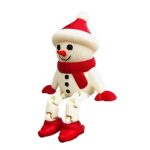 Articulated Christmas Snowman Figurine