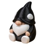 Orca Gnome Figurine – Adorable Black & White Sea-Inspired Gnome for Shelf, Desk or Garden