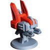 Razorwing Scout – 7-Part DIY Spaceship Model Kit with Stand Included, Snap-Fit Assembly – 3D Printed in Canada — 3D Printed Collectible by 3DCentral