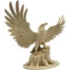 Majestic Eagle on Tree Stump Statue – Bald Eagle Figurine with Wings Spread Wide – 3D Printed in Canada — 3D Printed Collectible by 3DCentral