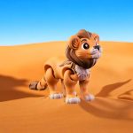 Articulated Lion Figurine – Interactive Decorative Display Toy – Majestic 3D Printed Collectible for Teens & Adults – 3D Printed in Canada