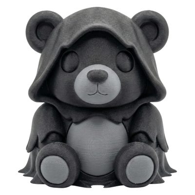 Spooky Wraith Teddy Bear Figurine – Gothic Decor Bear Statue for Desk, Shelf or Collection – Grim Reaper-Inspired Cub Gift for Horror Fans – 3D Printed in Canada — 3D Printed Collectible by 3DCentral