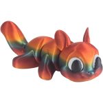 Articulated Squirrel Figurine – Cute Forest Animal Collectible with Poseable Tail – 3D Printed in Canada — 3D Printed Collectible by 3DCentral