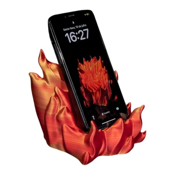 Support à téléphone flamme Rem-Ember-Ance
