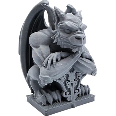 Hellhound Gargoyle Statue – Gothic Fantasy Tabletop Decor for RPG Masters, Collectors & RPG Fans – 3D Printed in Canada — 3D Printed Collectible by 3DCentral