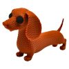 Knitted Dachshund Figurine – Cozy Textured Wiener Dog Sculpture with Faux-Stitched Look – 3D Printed in Canada — 3D Printed Collectible by 3DCentral