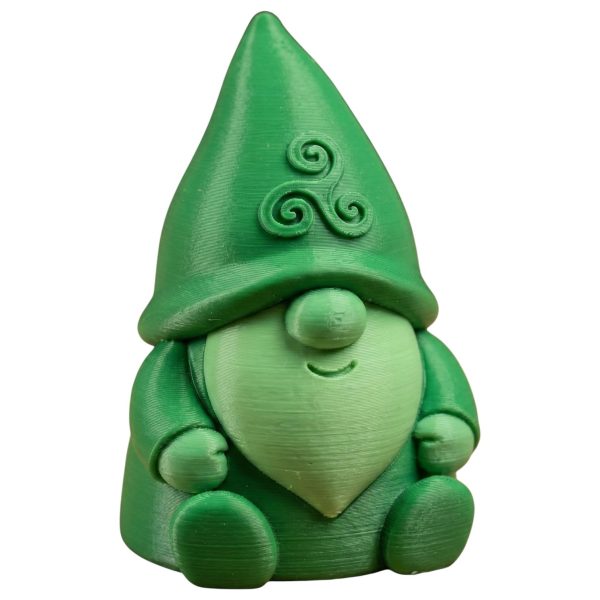 Figurine de gnome druide celtique au chapeau triskèle