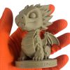 Baby Dragon on Block Figurine – Whimsical Wood-Style Sculpture with Playful Pose & Base Platform – Fantasy Desk or Shelf Collectible – 3D Printed in Canada — 3D Printed Collectible by 3DCentral