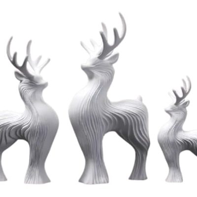 Elegant Standing Reindeer – Modern Winter Decor Accent for Mantle or Tabletop Display – 3D Printed in Canada — 3D Printed Collectible by 3DCentral
