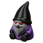 Evil Ghoul Gnome Figurine – Creepy Halloween Shelf Sitter for Horror Decor, Gothic Garden Accent, Spooky Gnome Collectible