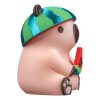 Capymelon Figurine – Whimsical Desk Decoration – Watermelon Helmet Capybara Collectible – 3D Printed in Canada — 3D Printed Collectible by 3DCentral